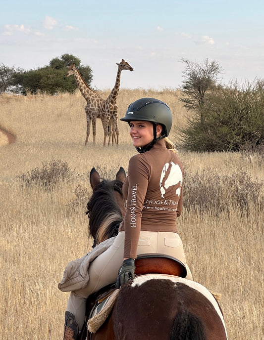 Glücksfunktionsshirt für Marmeladenglasmomente in Safari Brown | Hoof & Travel