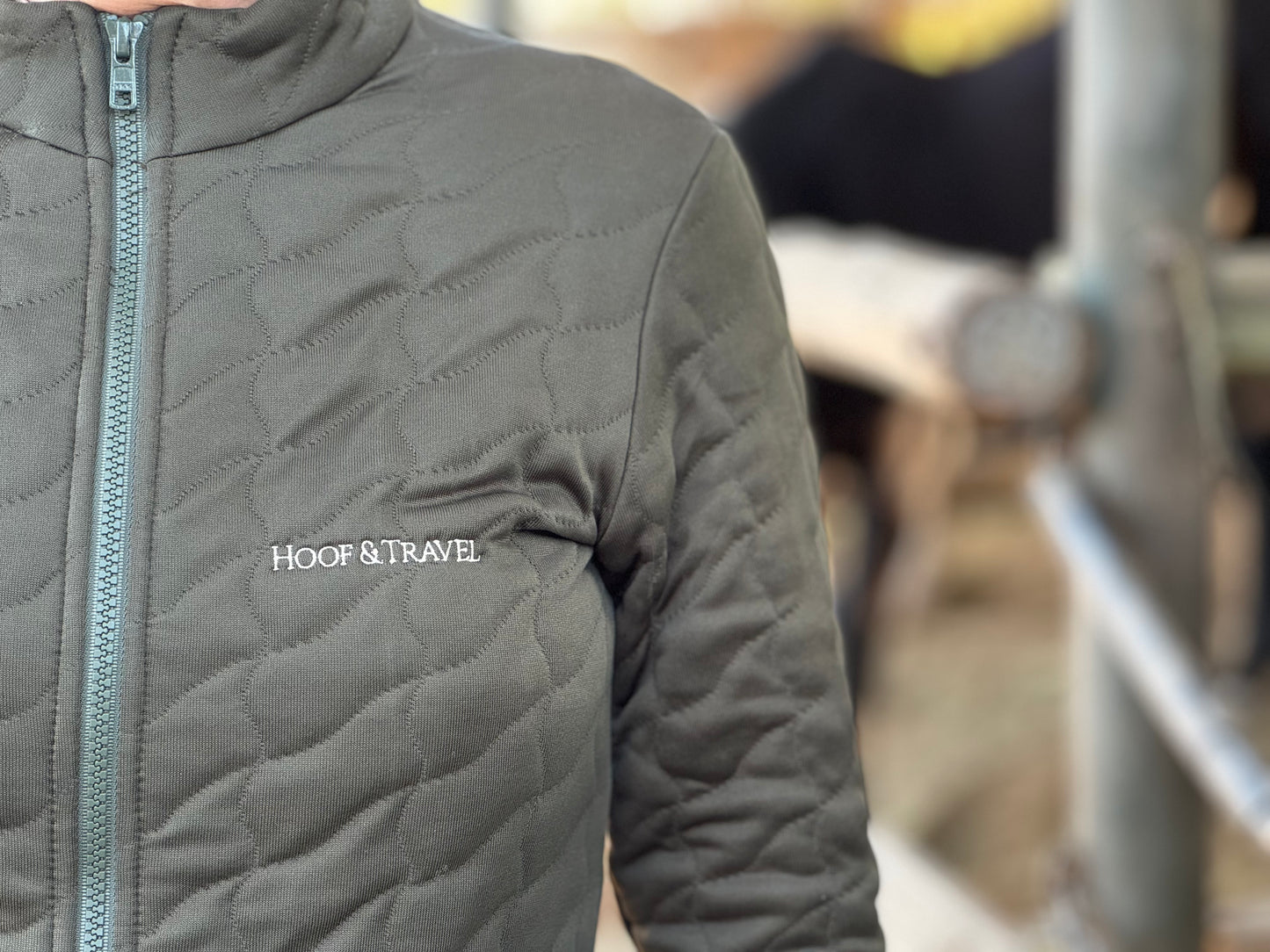 leichte Reitjacke in Forest Green | Hoof & Travel