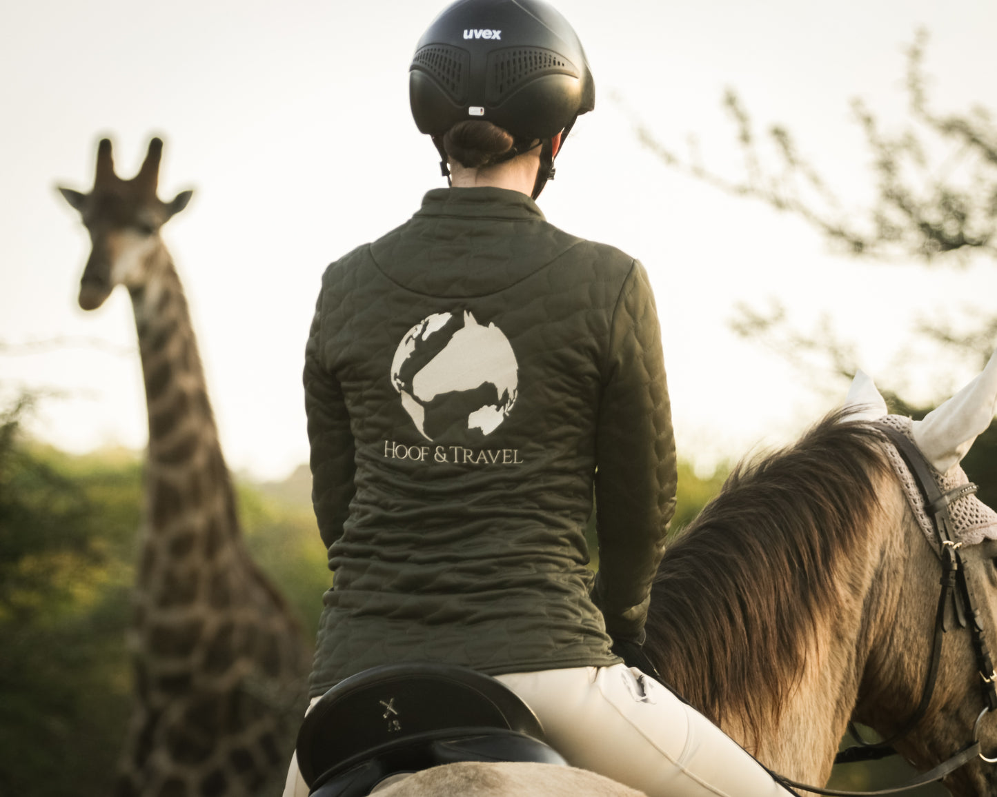 leichte Reitjacke in Forest Green | Hoof & Travel