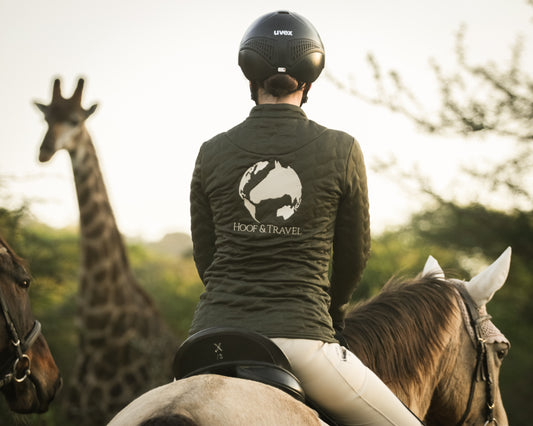 leichte Reitjacke in Forest Green | Hoof & Travel