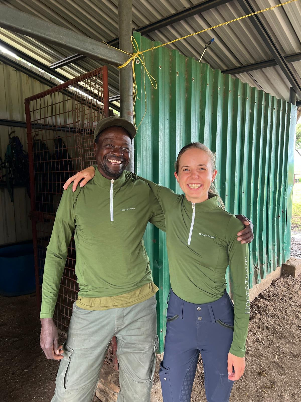 Glücksfunktionsshirt für Marmeladenglasmomente in Safari Green | Hoof & Travel